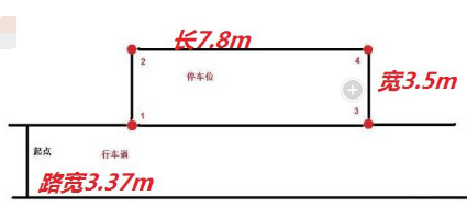 浙江省科二侧方停车图尺寸