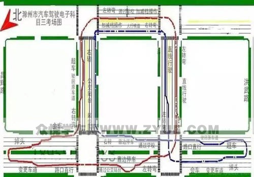 滁州科目三电子考路线图找到啦!