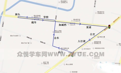 烟台科目三5条线路解析及配图 - 新闻详情 - 买
