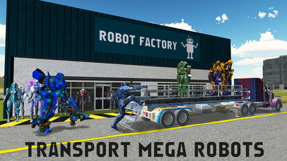 机器人运输 - 大型拖车卡车模拟器3d