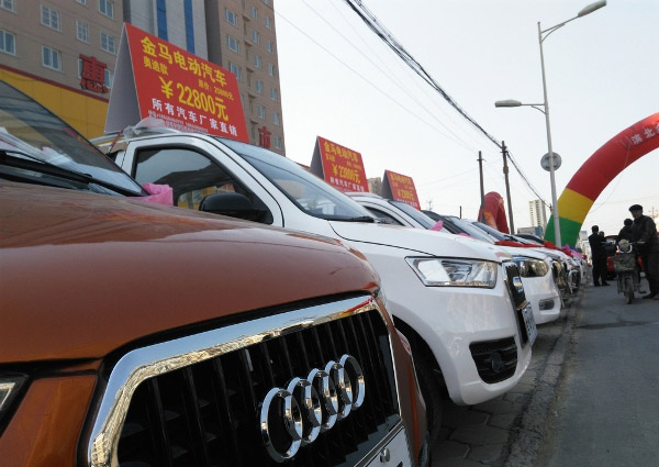 山东电动汽车店现山寨豪车:五环比四环多一环