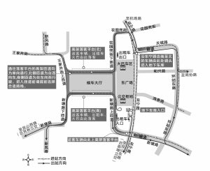 开车进出杭州东站还有很多人转晕 一张图告诉你