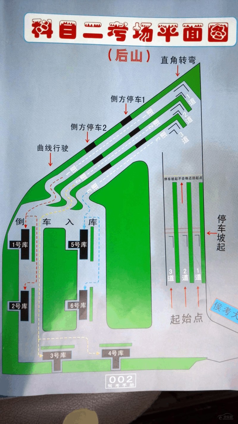 探秘!福州黄山后山科目二高清考场图