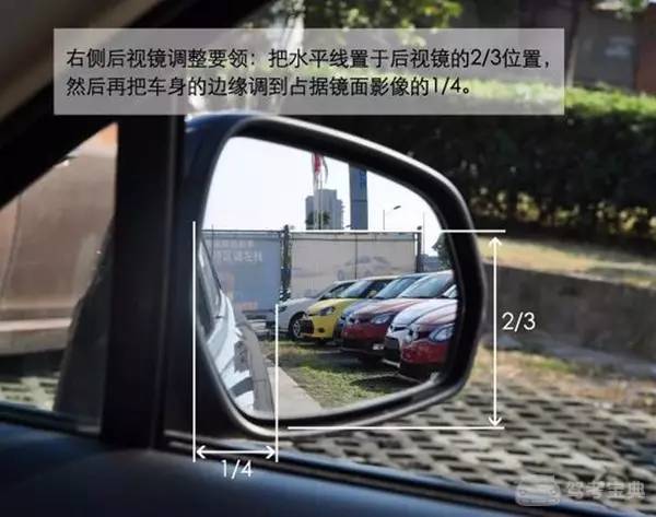 1,上车调整后视镜