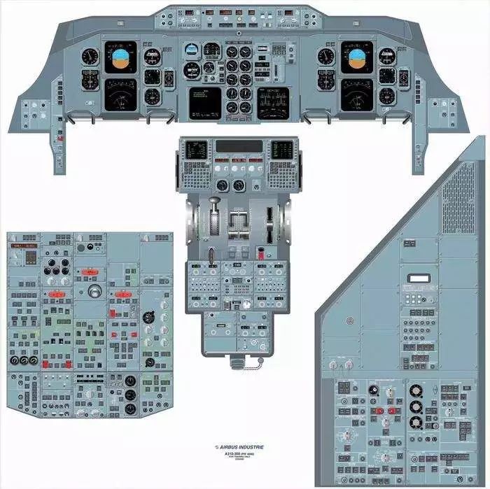 【空中客车a310-600驾驶舱】空客a310的牛逼之处在于,它不仅实现了