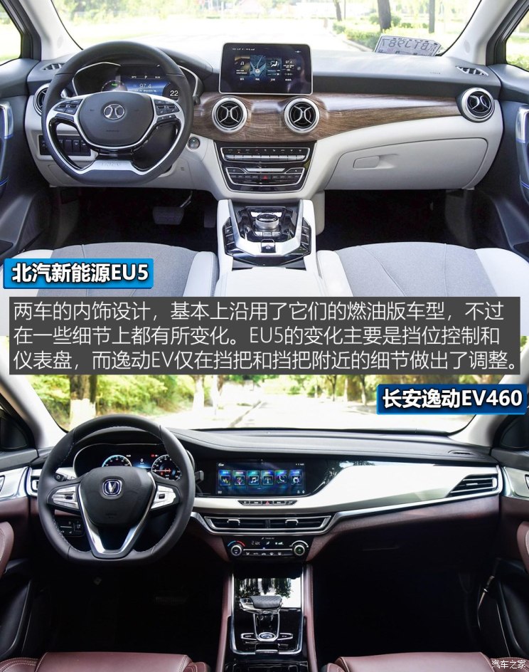 400km的较量 北汽新能源eu5对比逸动ev