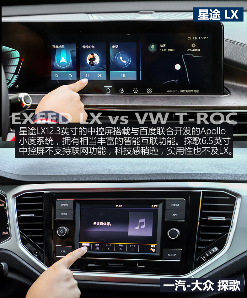 星途lx对比一汽大众探歌挑战传统豪强