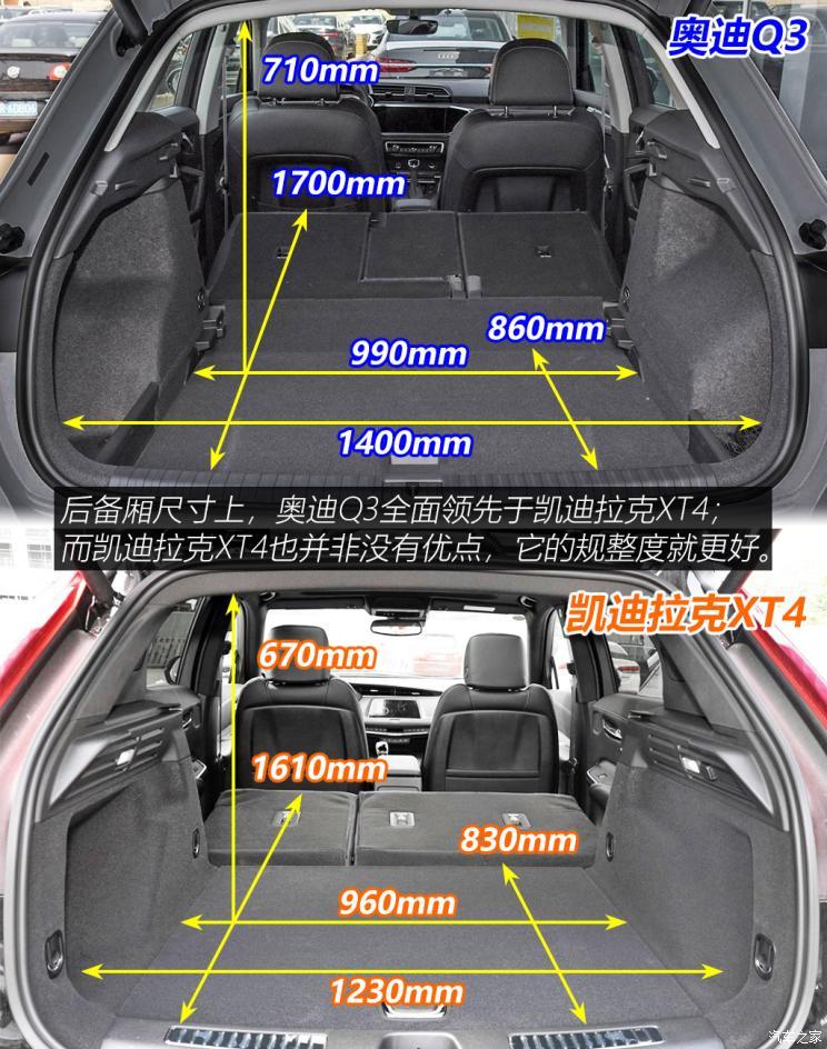 豪华与务实 奥迪q3静态对比凯迪拉克xt4