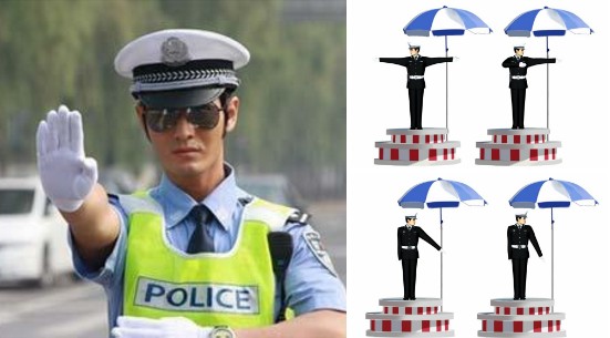 八种交警手势信号口诀