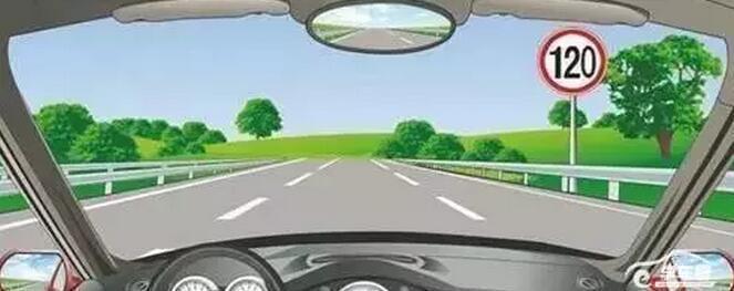 在这条道路上行驶的最低车速是多少