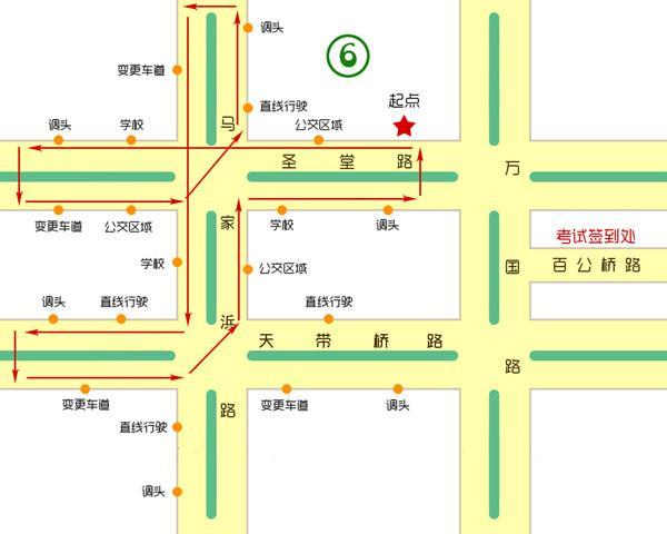 嘉兴最新7条科目三道路考试路线图