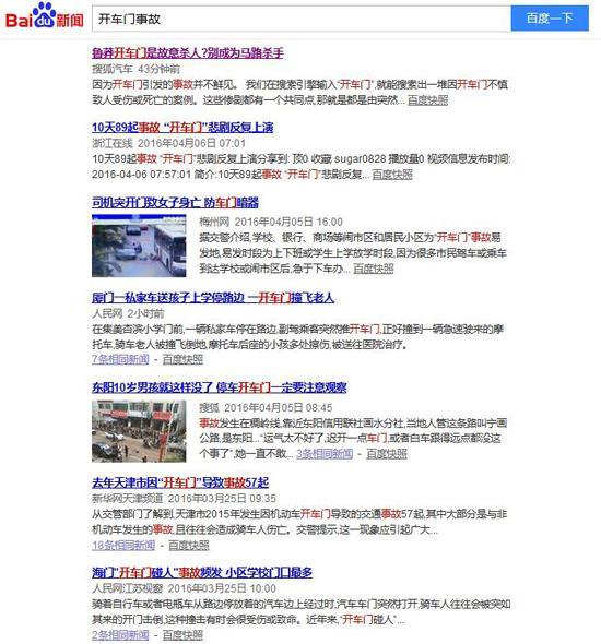 开车门事故
