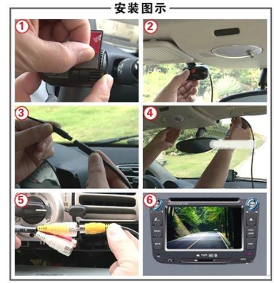 行车记录仪安装示意图图片