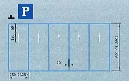 1-2009)國家標準有關機動車停車位標誌線的規定:白色標線用於收費機動