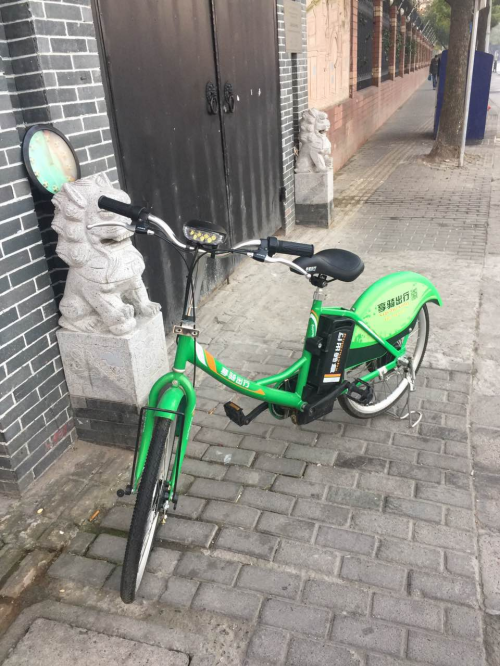 享骑电单车:无牌照车辆系被盗,正在积极补牌