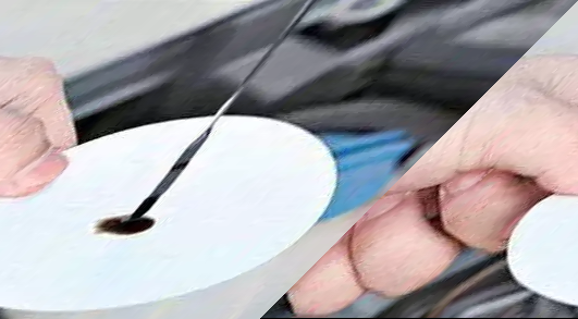 机油使用前后对比