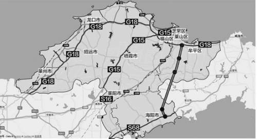 煙臺至海陽高速路正式通車 服務區設乳山收費站7處