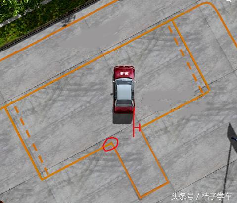 倒车入库解析:倒库中如何修正汽车与库角的距离?