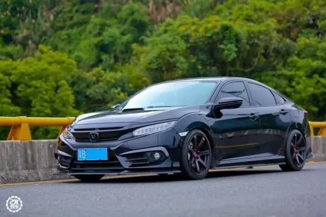 深圳290匹新思域改装黑武士,霸气外露的买菜