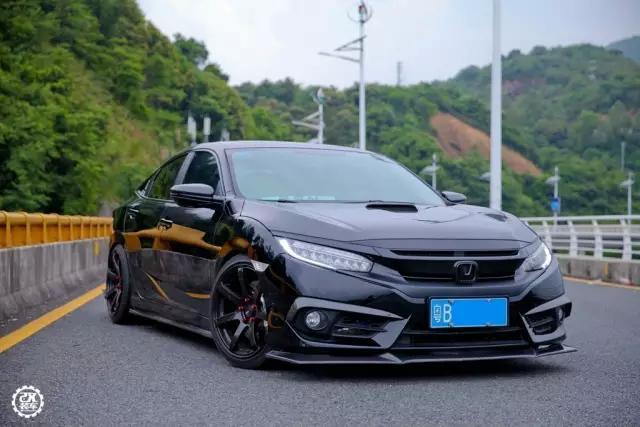 深圳290匹新思域改装黑武士,霸气外露的买菜