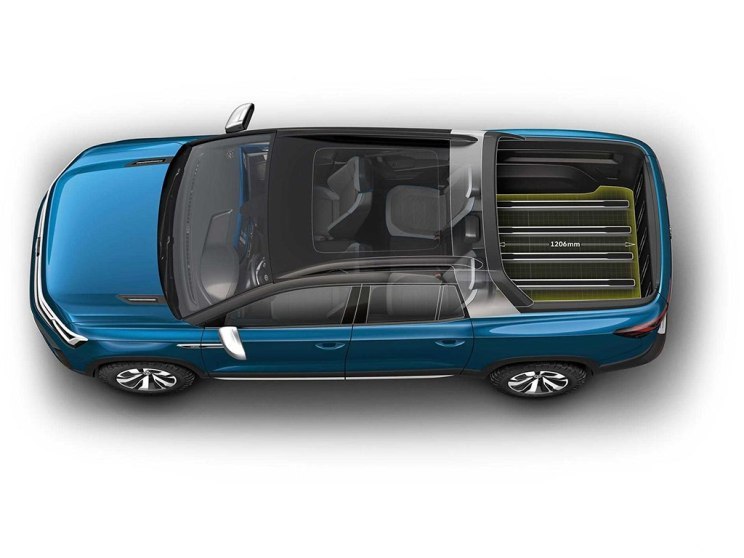 未来将量产 大众tarok概念皮卡官图发布