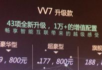 VV7升级款正式上市！多达43项全新升级！