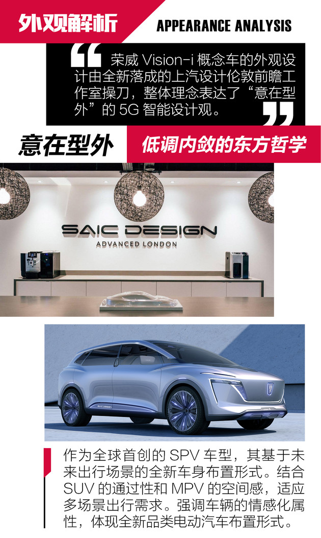 5G汽车的领跑者 荣威Vision-i概念车设计解析