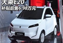 2019上海车展：大乘E20补贴后售6.98万
