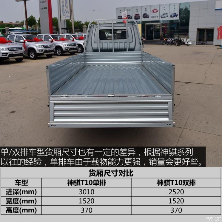 长安轻型车 神骐T10 2019款 1.5L舒适型单蒸空调载货单排1395kg