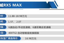 自动智能座舱旗舰版性价比最高 荣威RX5 MAX购车手册