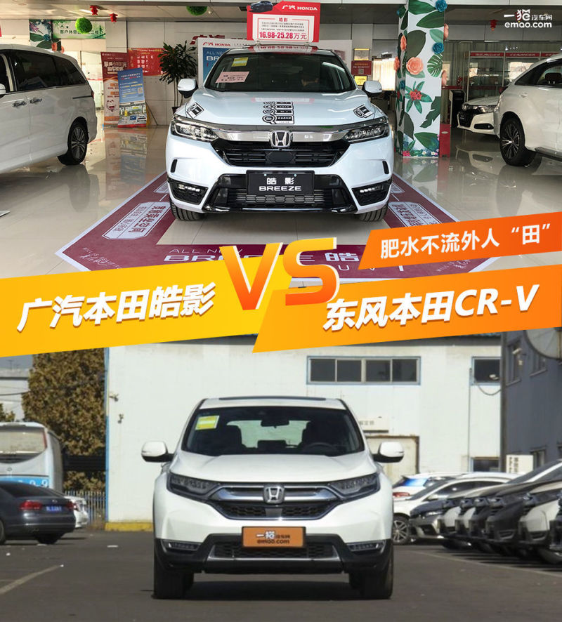肥水不流外人"田" 本田皓影对比本田cr-v