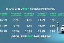 首付低至5.99万起，长安欧尚X7EV开启电动车刷脸时代