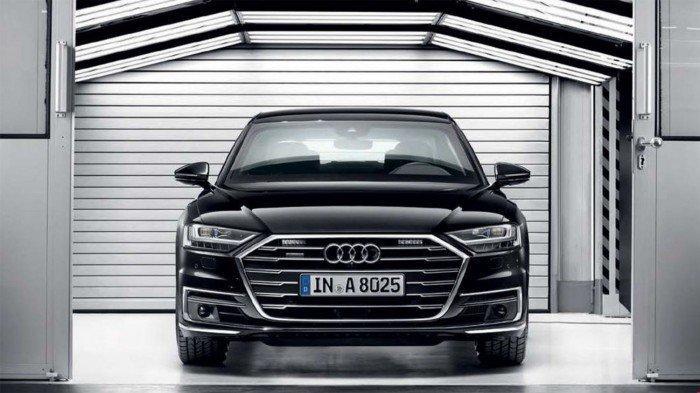 全新奥迪a8l security车型(防弹版)采用轻巧,耐用的新材料制成了各种