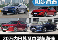 迎合年轻人需求 四款日韩系中型车海选